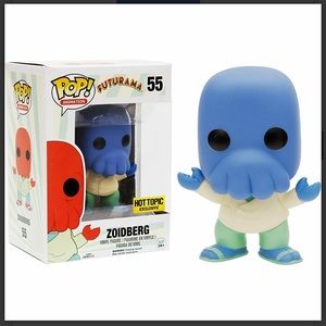 Funko Pop Blue Zoidberg #55 Futurama Exclusive Figure